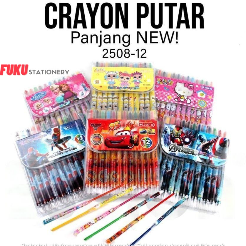 

Terlaris Crayon putar PANJANG / Rolling Crayon / crayon putar