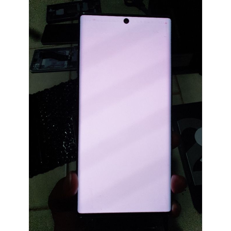 LCD samsung Note 10 plus Original copotan Minus murah