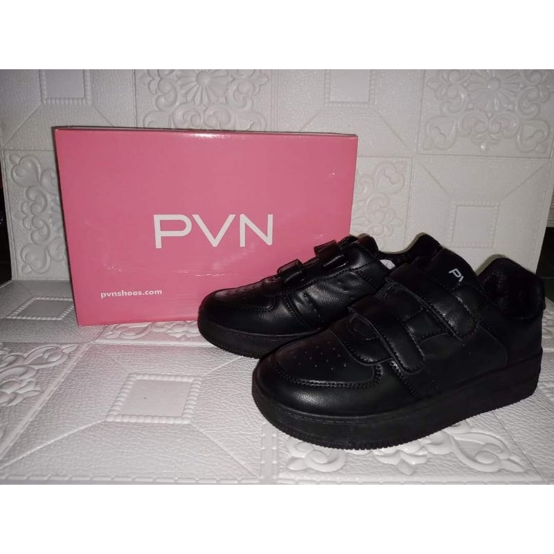 PVN PARK Sepatu Sneakers Wanita Shoes 438 - PVN Sepatu Sekolah Hitam Wanita
