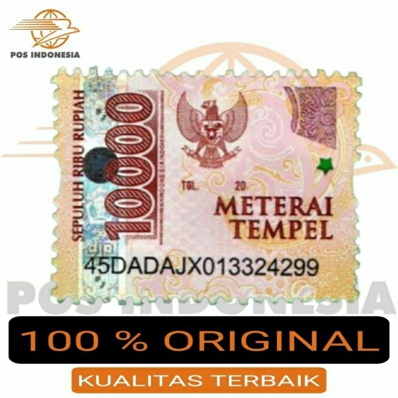 Materai 10000 Asli 100% Materai Pos