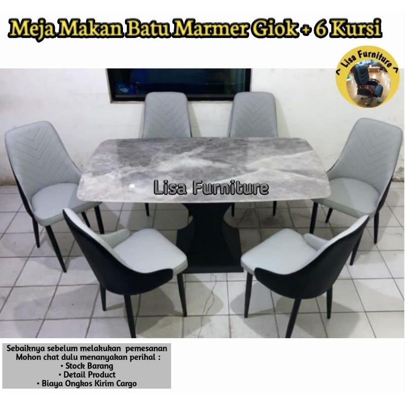 Meja Makan Marmer|Meja Makan Marmer 6 Kursi|Meja Makan Marmer 4 Kursi|Meja Makan Marmer Minimalis|Me