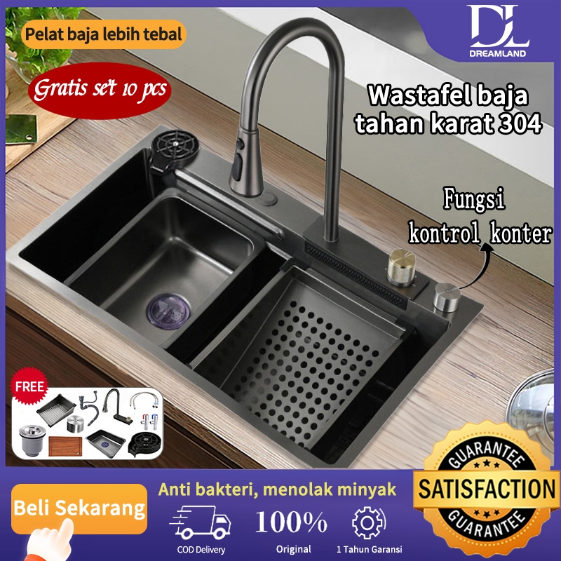 Kitchen sink Modern Kitchen Sink Luxury  1 Bowl Stainless Steel 304 /Bak cuci piring / Bak Cuci Piri