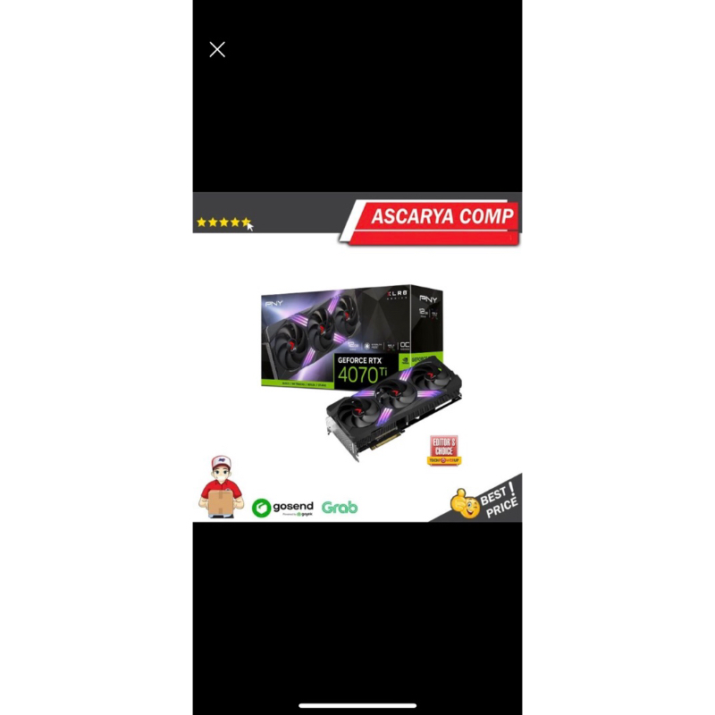 PNY GEFORCE RTX 4070 TI 12GB VERTO Triple fan ARGB with OC VGA