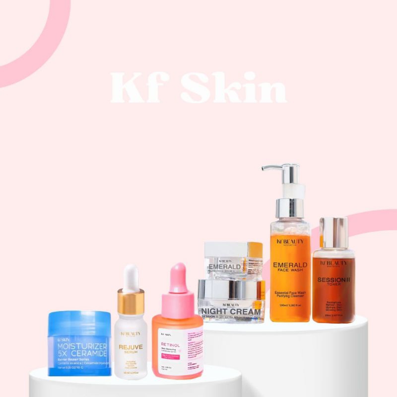 (COD) KF SKIN KLINIK TAHAP 2/ KF SKIN FACIAL WASH TAHAP 2/ KF SKIN TONER TAHAP 2/ KF SKIN DAY CREAM 