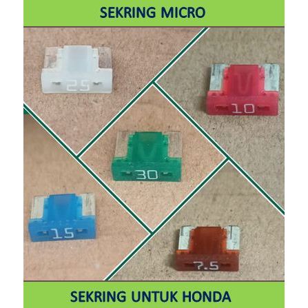 Sekring untuk mobil honda jazz / mobilo / brio / sekring buntung