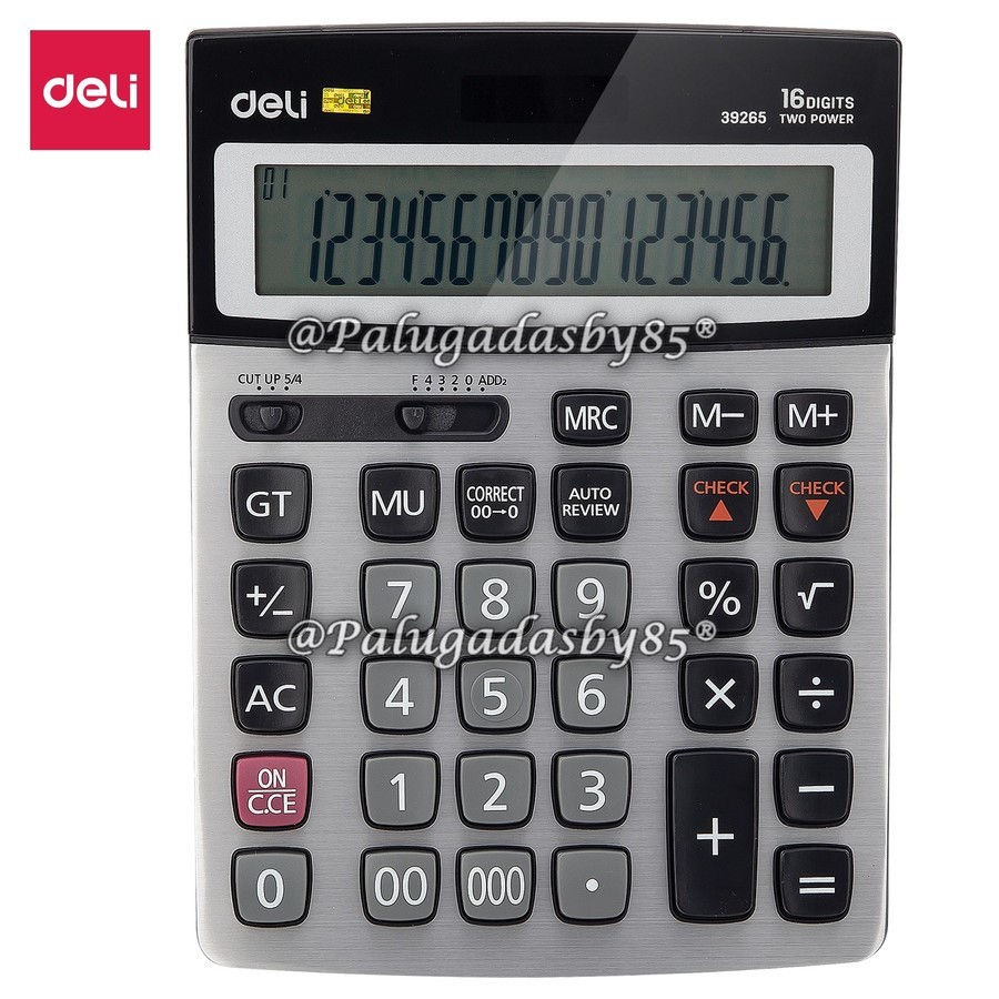 

(1 Biji) Kalkulator DELI E39265 16 Digits Check Correct / Calculator Deli E39265 / Deli E39265 Calculator / Kalkulator 16 Digits Deli 39265