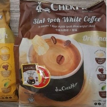 

Kopi CHEKHUP 3 in 1 Ipoh White Coffee ORIGINAL (12 sachets) kopi MALAYSIA 480gr