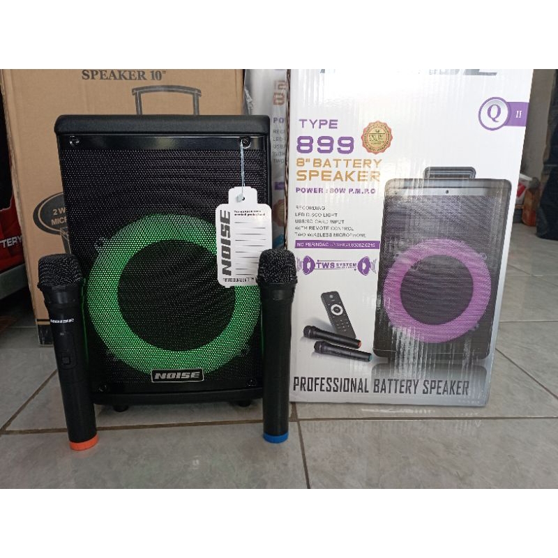 SPEAKER PORTABLE aktif NOISE 899 Qii ( 8 INCH )