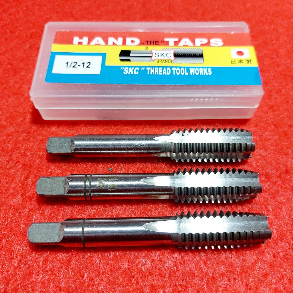 Hand Taps 1/2 x 12 UNC - Mata Tap Baut 19 Kasar Baut Inchi - Pembuat Derat