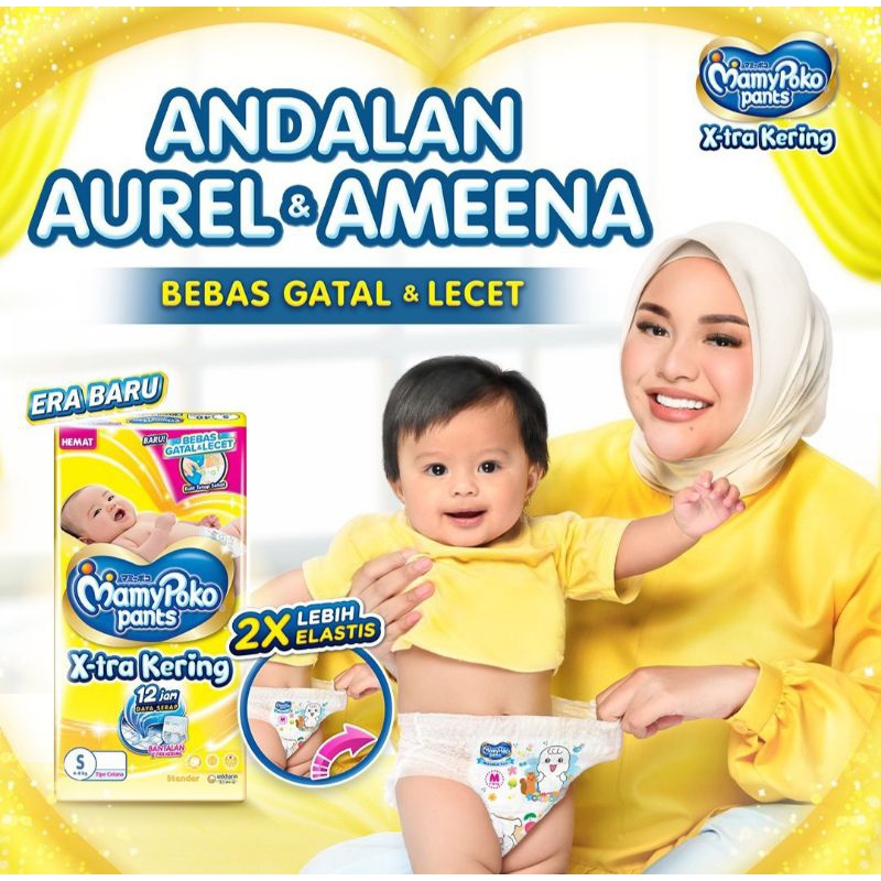 MamyPoko Pants X-tra Kering tipe celana/MamyPoko size S38/MamyPoko size M32/MamyPoko size L28