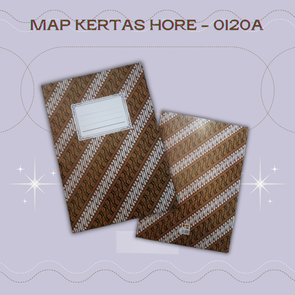 

[PCS] MAP KERTAS / STOPMAP MOTIF BATIK HORE - 0120A