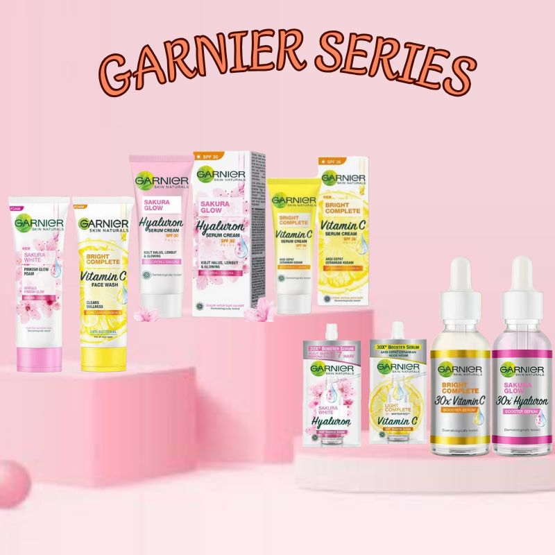 (COD) SERUM GARNIER SACHET SAKURA + LIGHT COMPLETE/SERUM GARNIER SAKURA 30ML/GARNIER WHITENING SERUM