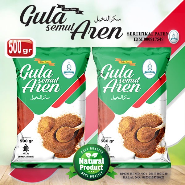 

Pondok Aren Gula Aren Bubuk Asli Grade A 500gr Gula Aren Semut Brown Sugar Asli Palm Sugar 500 gram gr Bpom Halal MUI