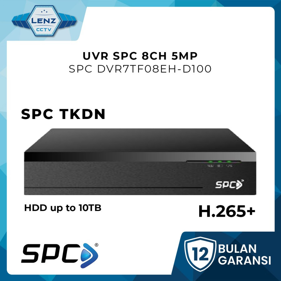 UVR SPC 8CH 5MP / SPC DVR7TF08EH-D100