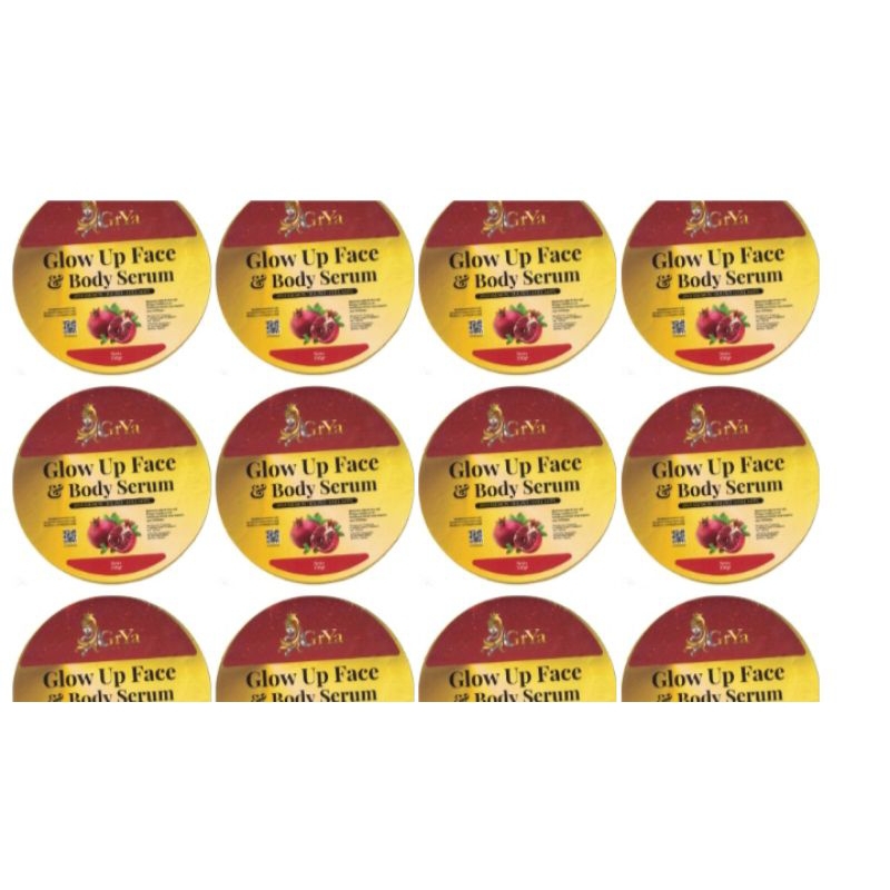 

Label/stiker Tutup pot krim Grya beauty ukuran 30 gram ECER