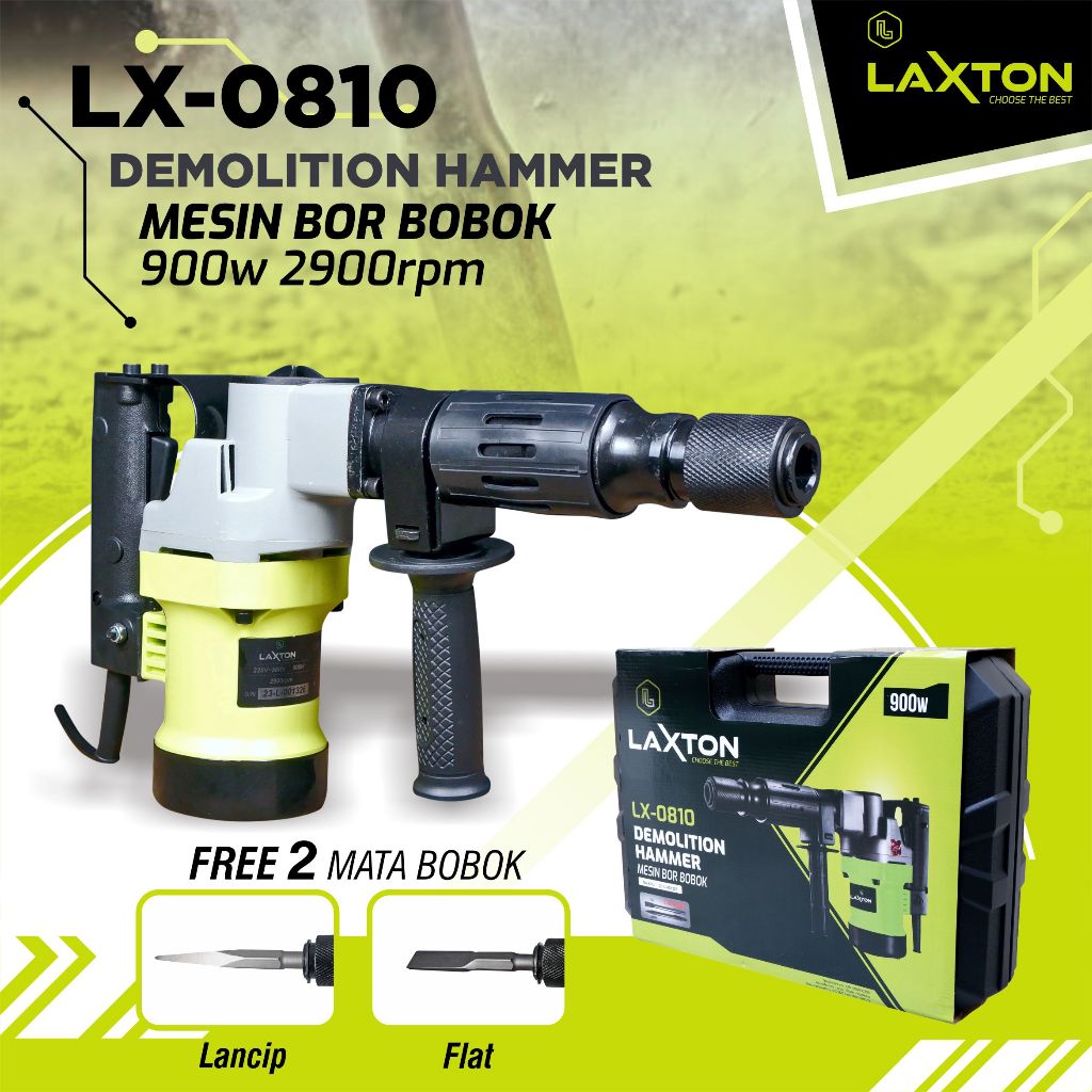 LAXTON DEMOLITION HAMMER MESIN BOR BOBOK LX-0810