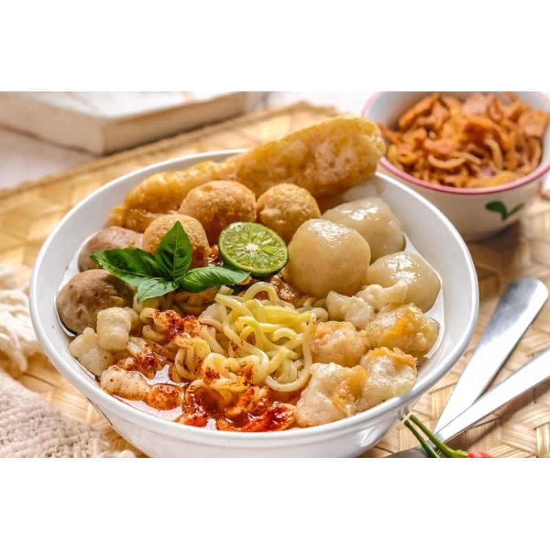 

Bakso aci kuah pedas manis baso aci instan komplit