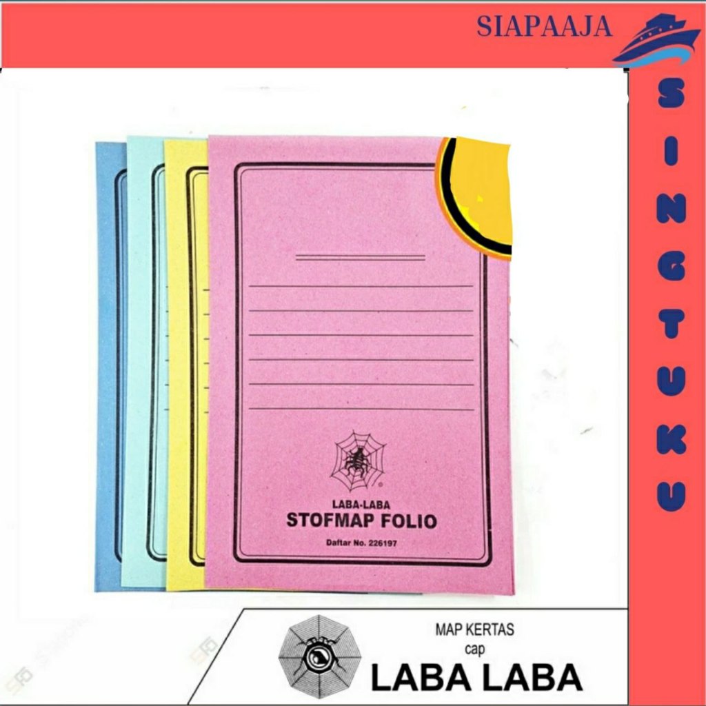 

Stof Map Laba-laba Folio isi 50 - Map Kertas - Biru