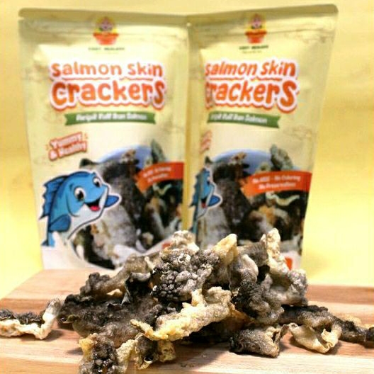 

Snack Protein Anak Anti GTM - Salmon Skin Crackers- Bikin Si Kecil Lahap Makan Dengan Mudah
