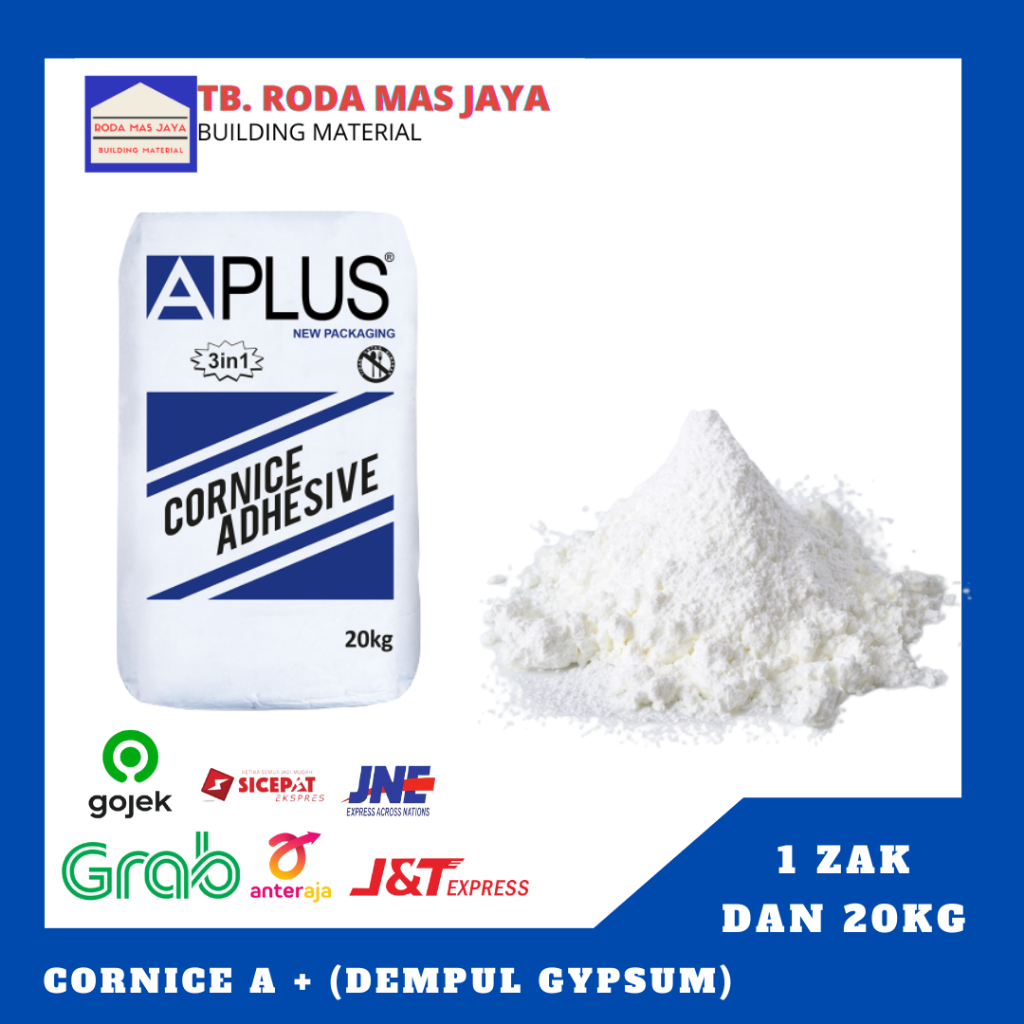 Dempul Gypsum/Coumpound Cornice A Plus atau Cornice Jaya