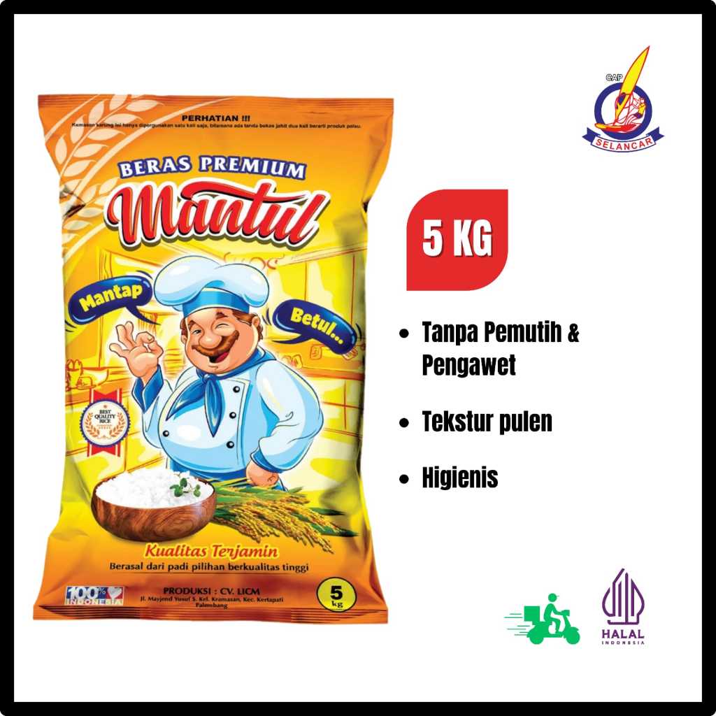 

MANTUL(Mantap Betul) Beras - 5Kg