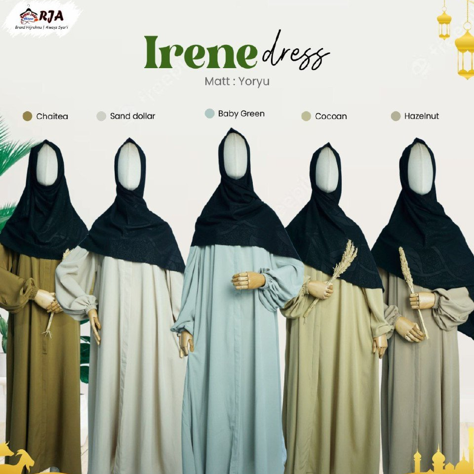 gamis abaya crinkel yoryu (JUBAH IRENE)