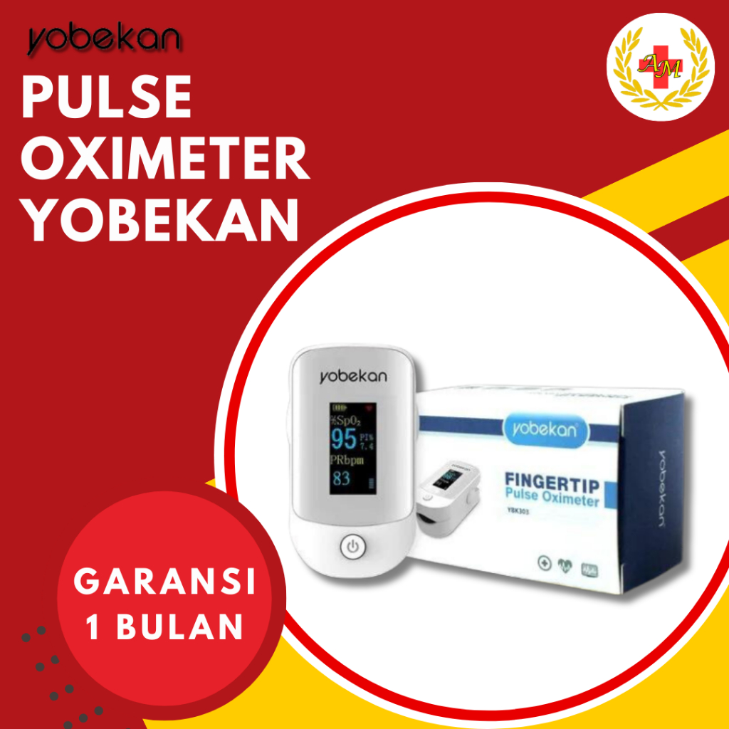 Pulse Oximeter Yobekan Oxymeter Fingertip Saturasi Oksigen