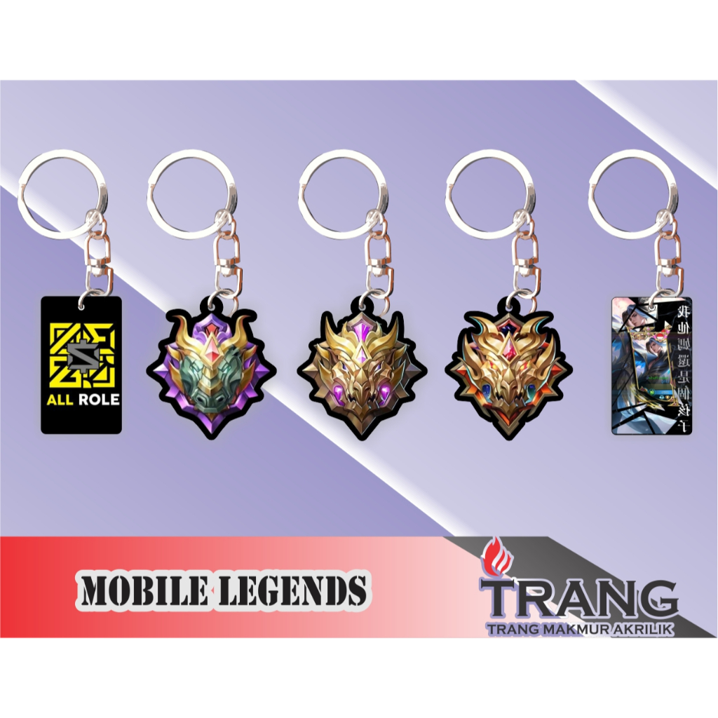 Gantungan Kunci Akrilik Mobile Legends / Keychain Acrylic Mobile Legends