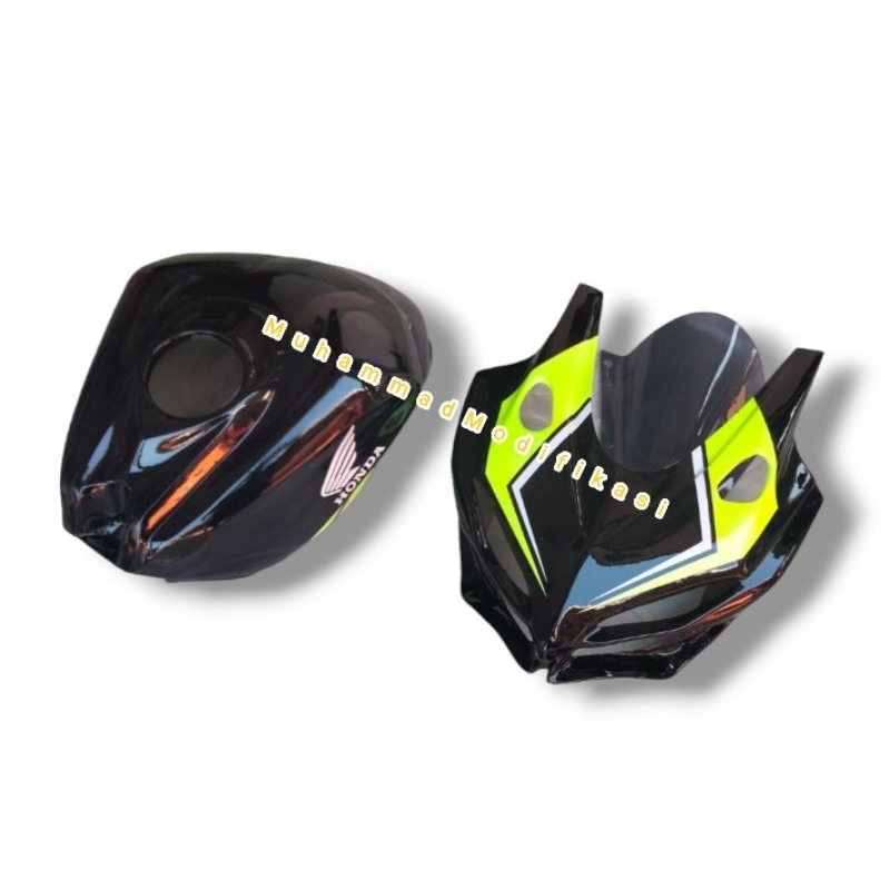 Kedok/topeng paket cover tangki CBR150R facelift model cbr250rr/motor/yamaha/kawasaki/modifikasi