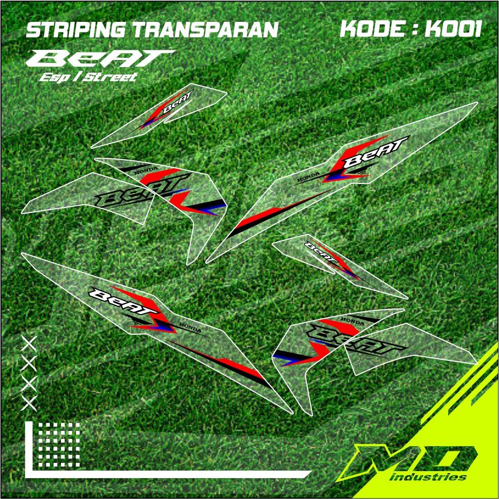 Striping Transparan Beat Street Full Body - Beat FI - Beat Esp - Beat Street Esp - Striping Sticker 