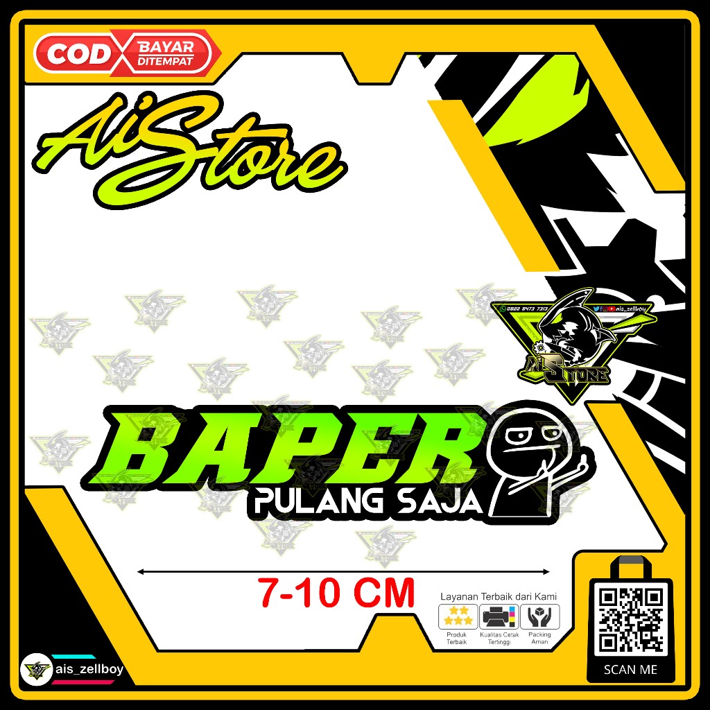 Stiker Baper Pulang Saja