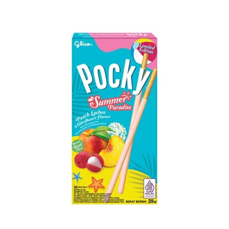 

BARU! LIMITED EDITION Pocky Biskuit Stick Summer Paradise Peach 29 g