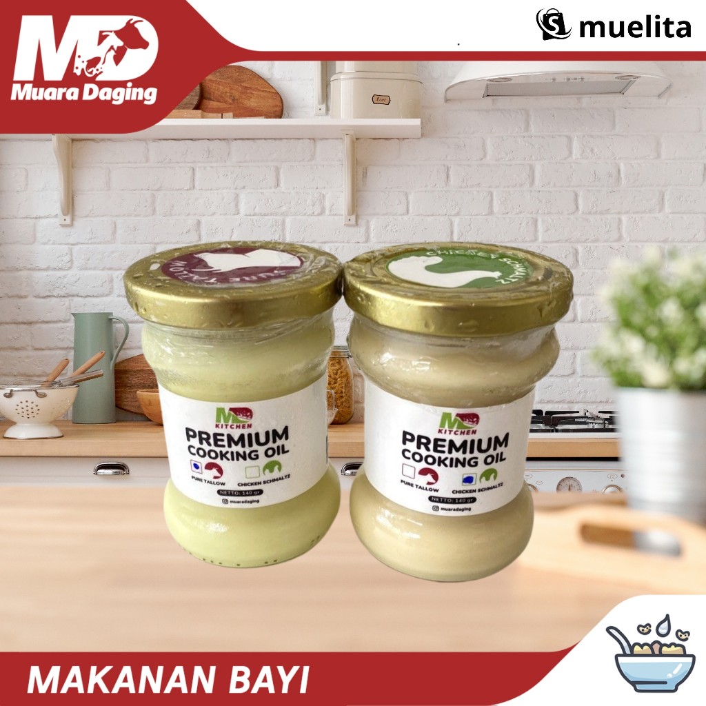 

MD KITCHEN GrassFed Beef TALLOW & Organic SCHMALTZ 100gr - LEMAK TAMBAHAN MPASI