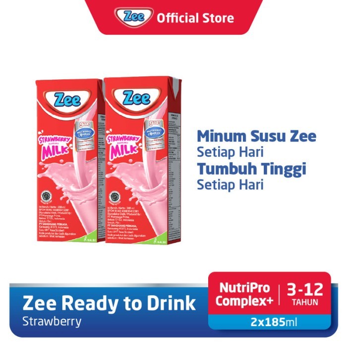 

Zee UHT Strawberry Milk Shake 185ml (2 Pcs)