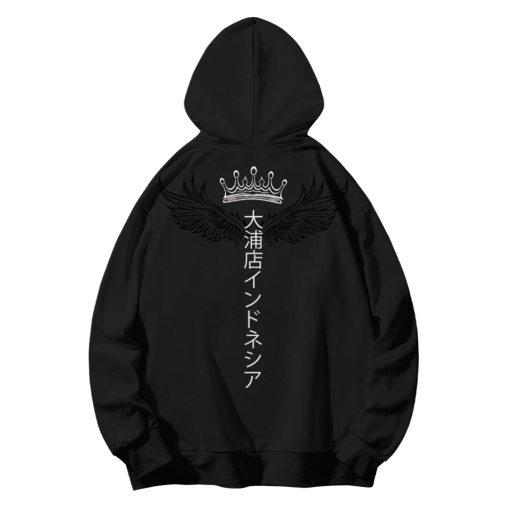 OURAStore WHO I AM - PREMIUM BLACK HOODIE | Hoodie Hitam Premium ( Pria dan Wanita )