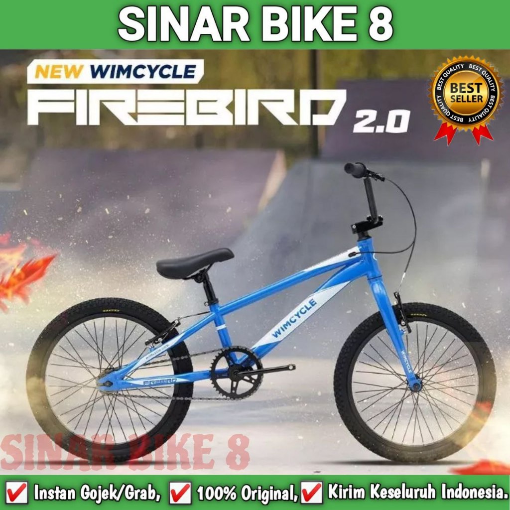 Sepeda Anak Laki BMX WIMCYCLE FIREBIRD 2.0 Ukuran 20 Inch