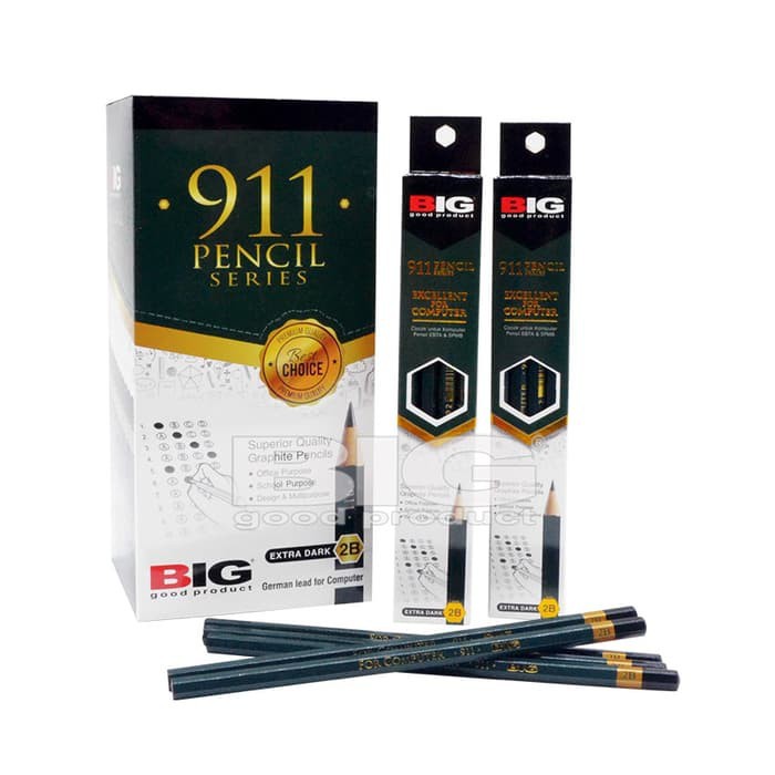 

PENSIL 2B BIG 911 / PENSIL UJIAN per pcs