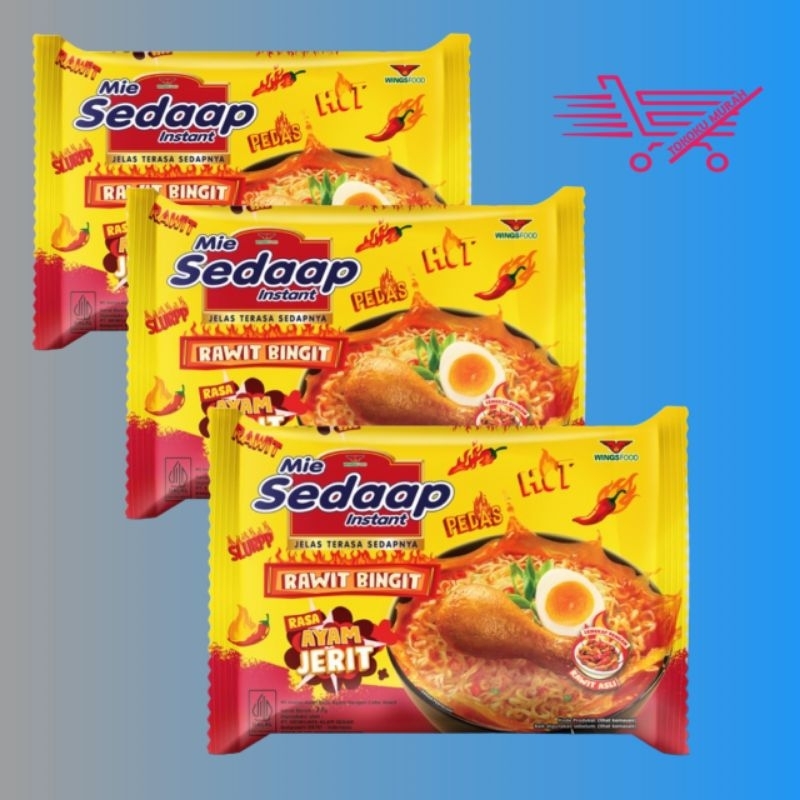 

MIE SEDAPP RAWIT BINGITS RASA AYAM 5 PCS PEDAS SLURRR