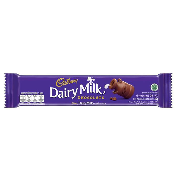 

⚡GROSIR⚡ Cadbury Dairy Milk Chocolate Original Regular Untuk Camilan 30g - triplepack