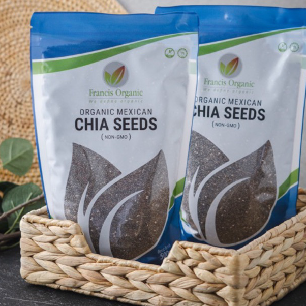 

8.8 Organic Mexican Chia Seeds (Biji Chia Mexico Organik ) 500gram