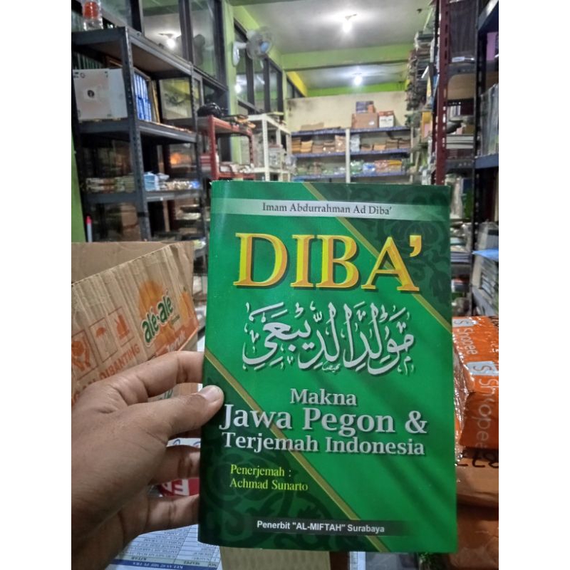 Terjemah Makna Gandul Maulid Diba' Jawa Pegon Indonesia.Buku kitab