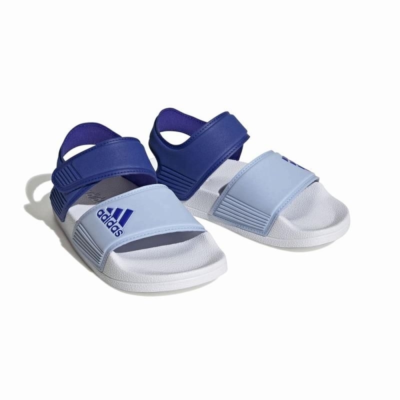 SANDAL ANAK ORIGINAL ADIDAS ADDILETTE BLUE WHITE