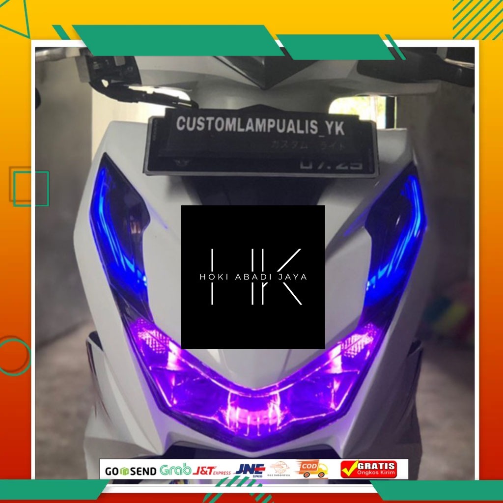 PAKET LENGKAP SIAP PAKAI LAMPU ALIS BEAT  1SET / FI / STREET / DELUXE / ESP / ALL NEW   PAKET SEPASA