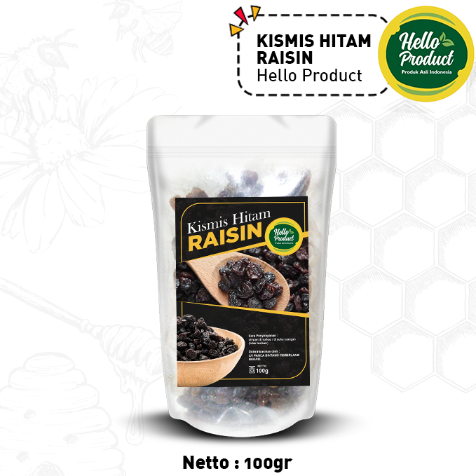 

【MEGA SALE】 Kismis Hitam Raisin 100 Gram