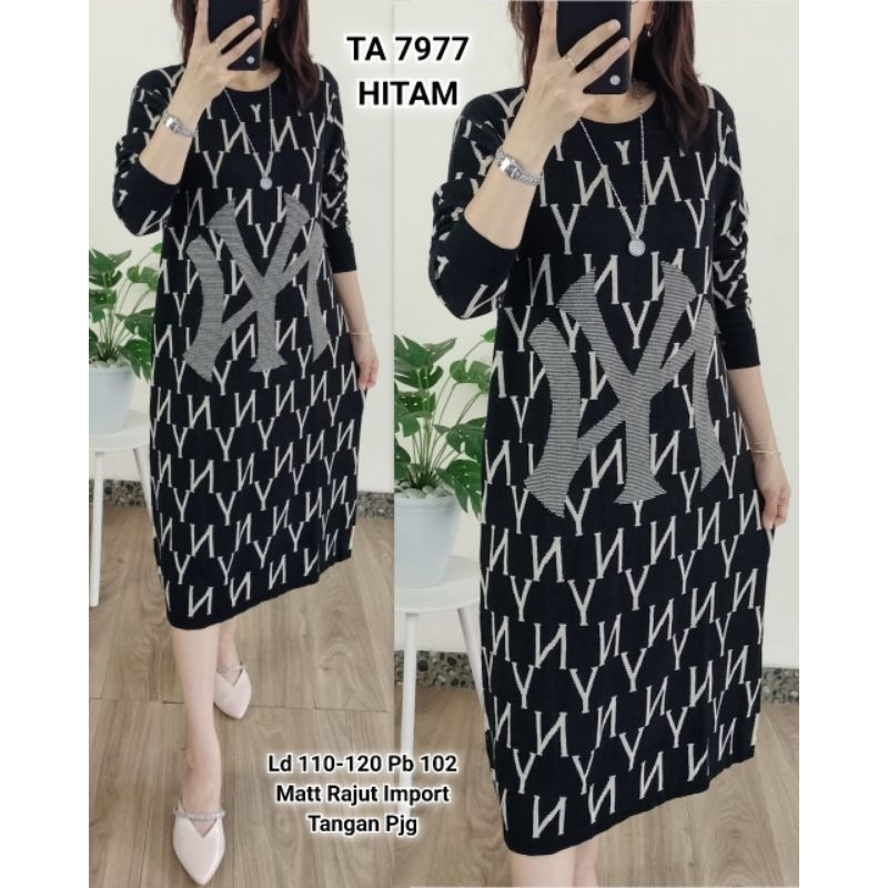 TA 7977. Long Tunik Rajut Bangkok NY