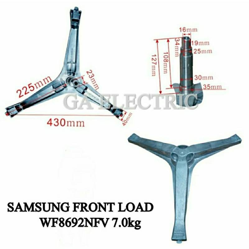 SEGITIGA MESIN CUCI SAMSUNG FRONT LOAD WF8692NFV
