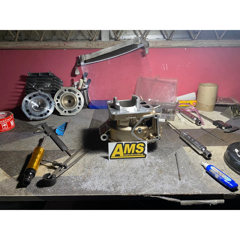 blok ninja 150 ori new gold 1855 full porting