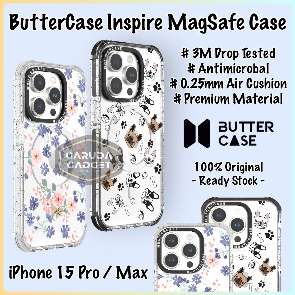 Case iPhone 15 Pro Max ButterCase Inspire MagSafe Silicone Armor Bumper Shockproof Anti Crack Soft C