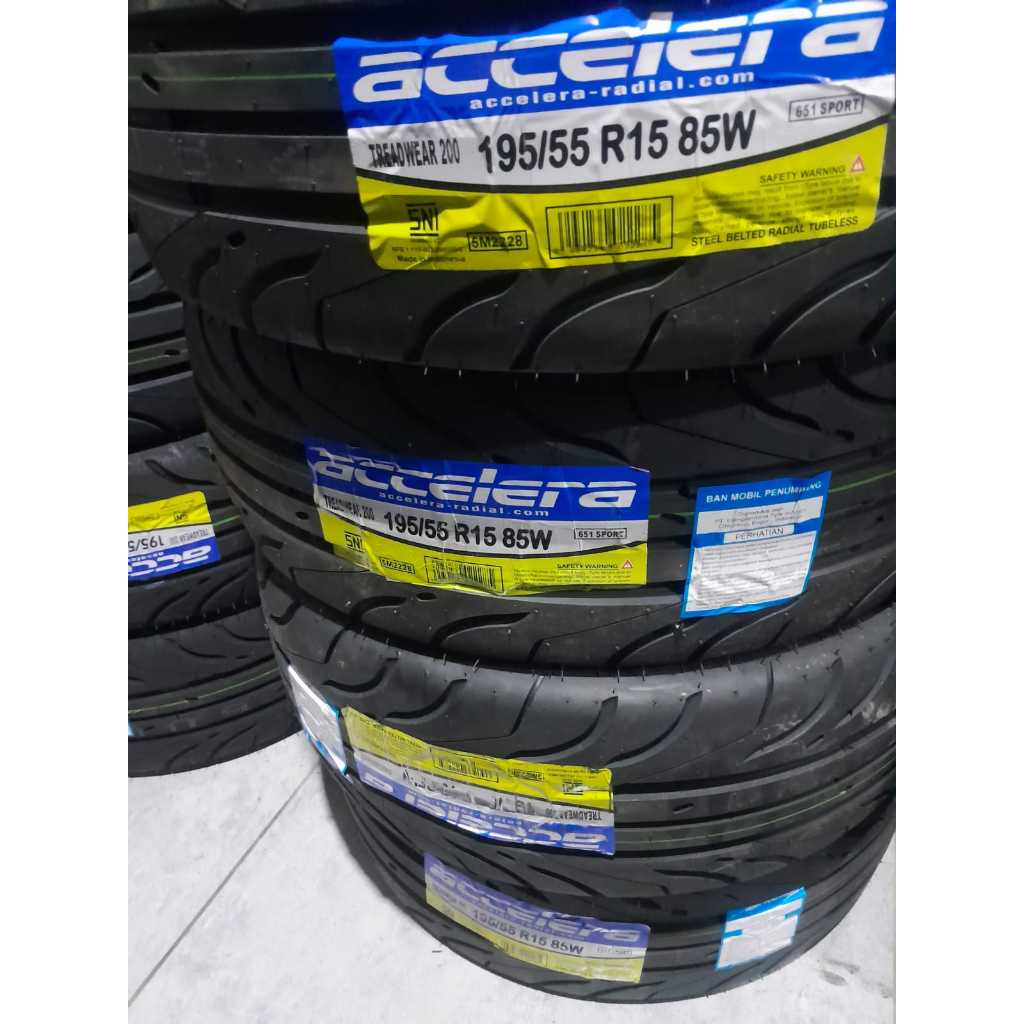 Ban mobil ring 15 Ukuran 195/55 R15 ACCELERA 651 SPORT TW 200