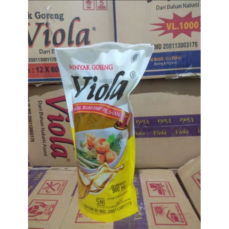 Minyak goreng viola pouch 900ml 1 dus